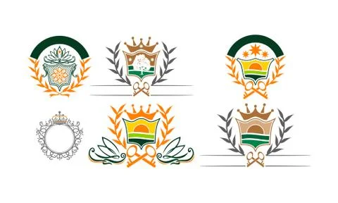 Car Solution Template Set Stock-Illustration