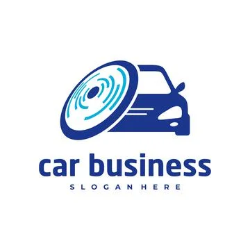 Car sound logo vector template, Creative car logo design concepts Stock Illustration