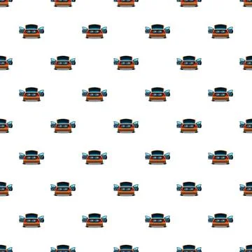 Car sound system pattern displaying audio technology Illustrazione stock