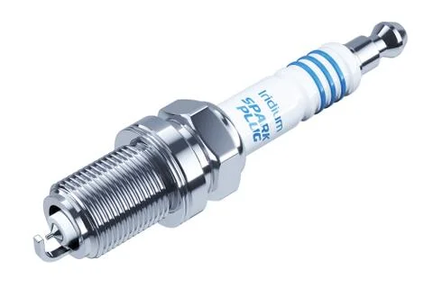 Car spark plug isolated on white background 3d Stock Illustration