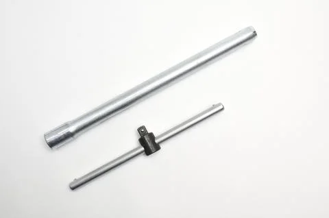 Car spark plug on isolated white background Stock Photos