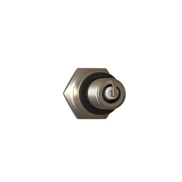 Car spark plug used for ignition, Spark plug after use, isolate on white back Stock Photos
