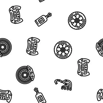 Car speed auto race vector seamless pattern 스톡 일러스트