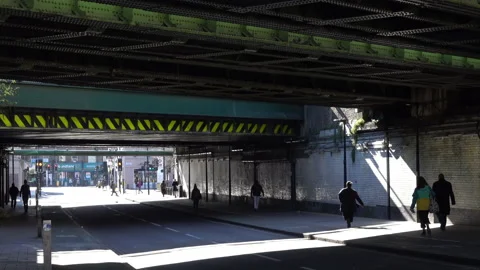 Car speeding through shot Stock Footage 132242121