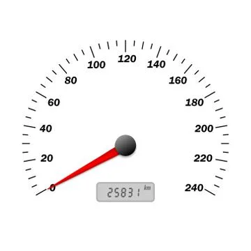 Car speedomete Stock Illustration