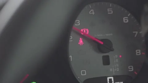 Car speedometer closeup. Car interior. Stock Footage 136393004