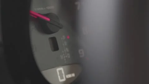 Car speedometer closeup. Car interior. Stock Footage 136393041