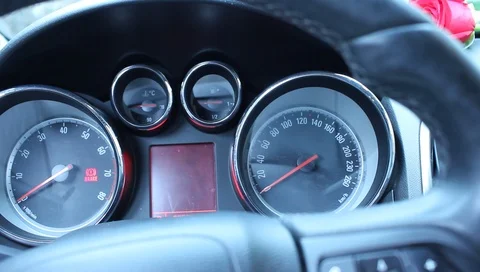 Car Speedometer, Digital screen equipment, Lighting equipment Video stock 89463980