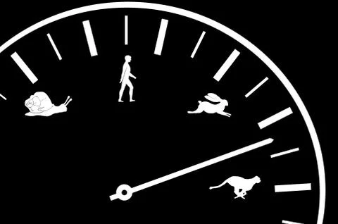 Car speedometer with icons Stock Illustration