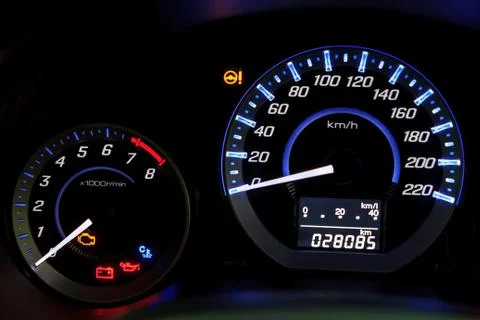 Car speedometer Stock Photos
