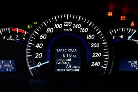 Car speedometer Foto stock