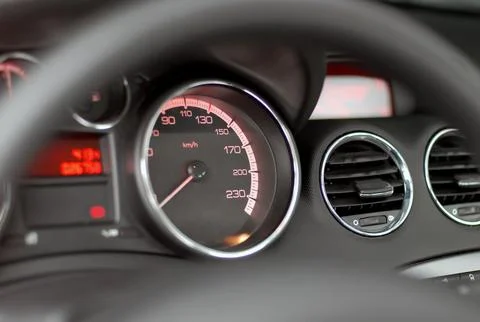 Car speedometer Stock Photos