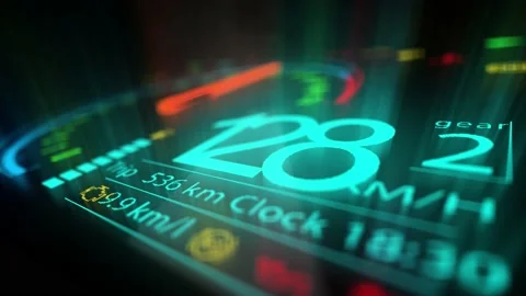 Car speedometer reaching highest speed, extremely fast driving Stock Footage 203934029