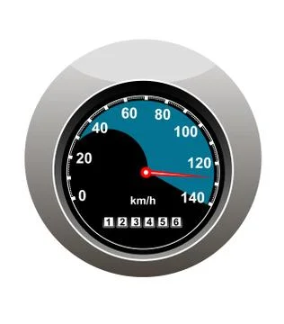 Car speedometer showing someone speeding イラスト素材