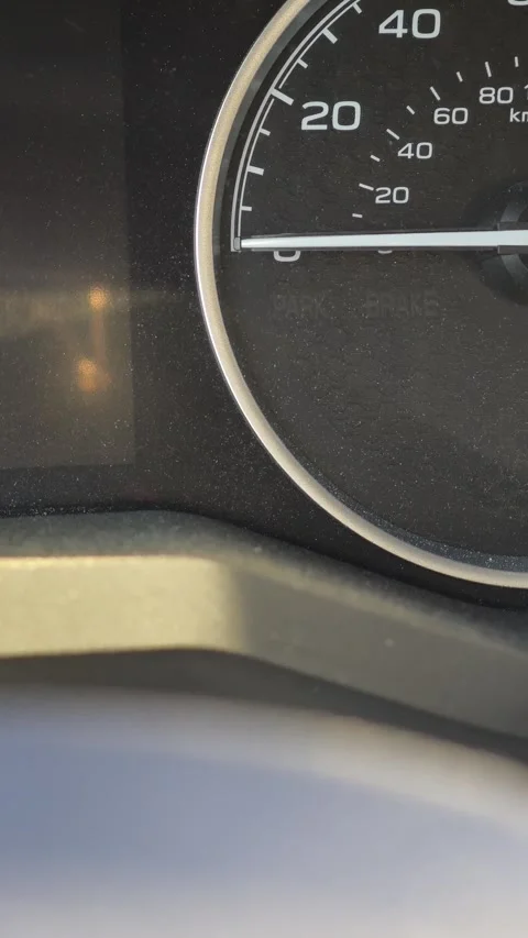 Car speedometer showing zero speed Stock-Footage 307865453