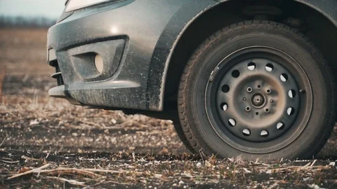 Car speeds up dramatically. rally Stock Footage 102613914