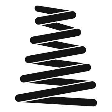 Car spring coil icon, simple style Illustrazione stock