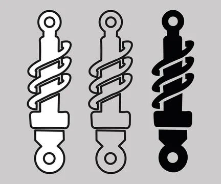 Car spring vector icon Stock Illustration