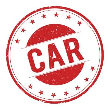 CAR stamp sign Stock Illustration