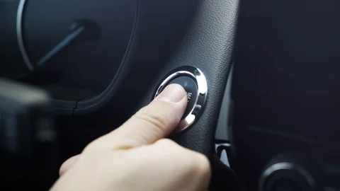 Car Start Button, SUV Stock Footage 108207852