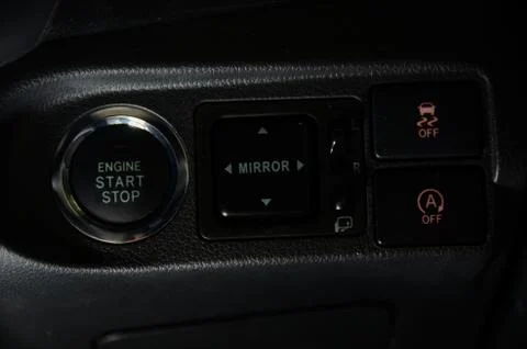 Car Start Stop Engine Button Stock Photos