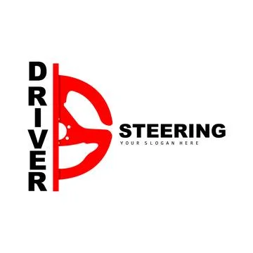 Car Steering Logo, Driver Vector, Transport Vehicle Design, Repair, Mainten.. Stock Illustration