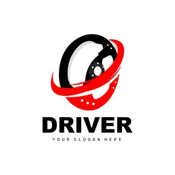 Car Steering Logo, Driver Vector, Transport Vehicle Design, Repair, Mainten.. Stock Illustration