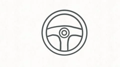 Car Steering Wheel Animation Vídeos de archivo 335475005