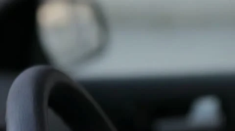 Car steering wheel Stock Footage 18188544