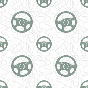 Car Steering Wheel Seamless Pattern Stock-Illustration
