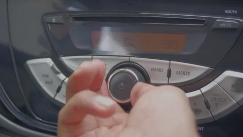 Car stereo volume up Stock Footage 321470536
