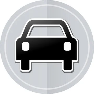 Car sticker icon Stock Illustration