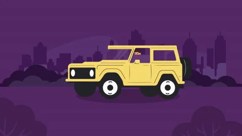 Car Stops And Opens The Window Stock Footage 232197519