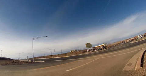 Car Stops by the Stop Sign Stock Footage 100249010