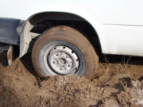 Car is stuck Stock-Fotos