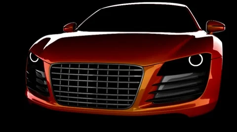 Car in studio with alpha Видео 7552869