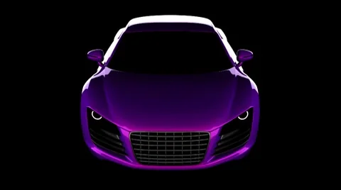 Car in studio with alpha Video stock 7557253