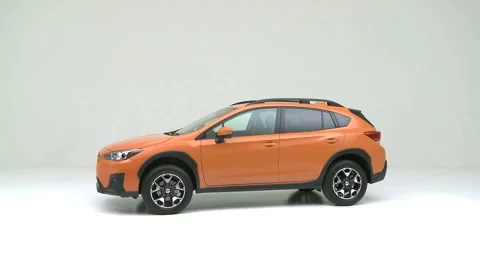 Car in studio Granite Crystal  2018 Subaru Crosstrek 2.0i Premium Stock Footage 159385001