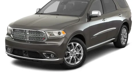 Car in studio Granite Crystal Metallic Clearcoat 2017 Dodge Durango Citadel Stock Footage 159905159