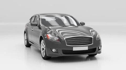 Car in studio Иллюстрация