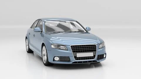 Car in studio Stock Illustration