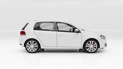 Car in studio Stock Illustration