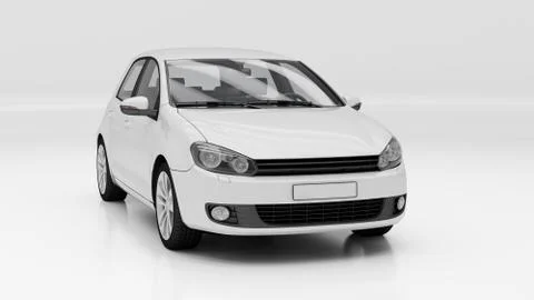 Car in studio Stock Illustration