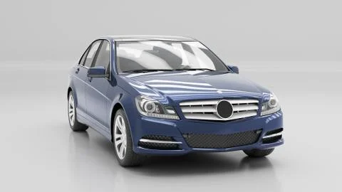 Car in studio Stock Illustration