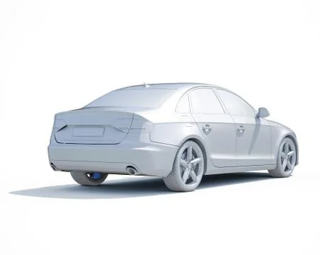 Car in studio Stock Illustration