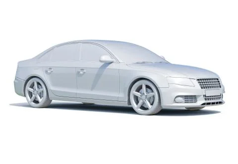 Car in studio Ilustração Stock