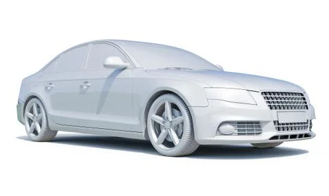 Car in studio Stock-Illustration