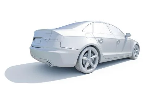 Car in studio Stock Illustration