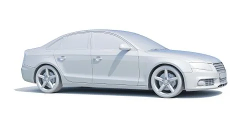 Car in studio Stock-Illustration