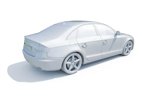 Car in studio Stock Illustration